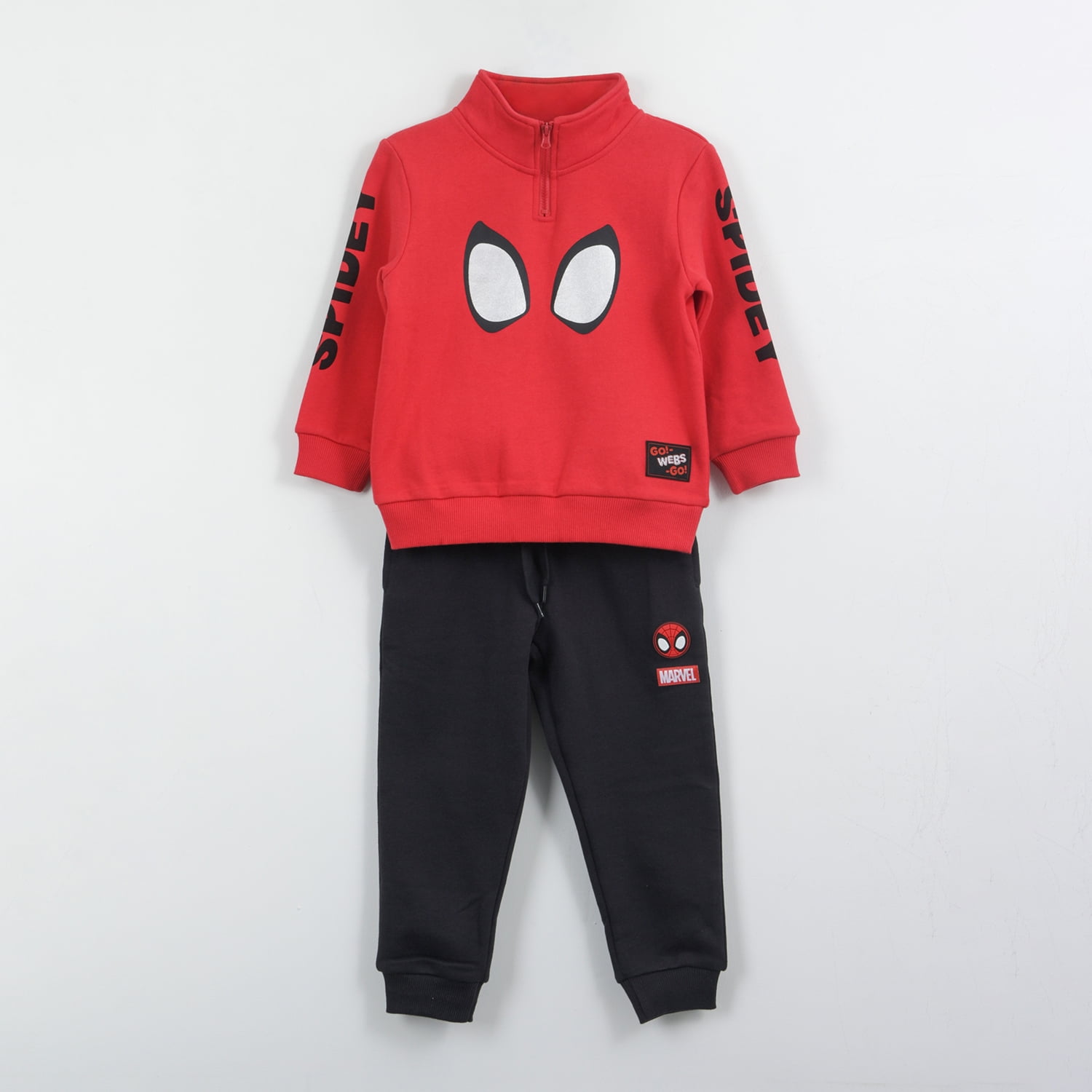 Conjunto Buzo Niño Print Spiderman Ojos Rojo Marvel