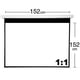 thumbnail image 1 of Telon Mural 152x152cm CM Borde Negro Mecanismo Retractil, 1 of 2