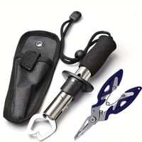 Xusx111 - Kit De Herramientas De Pesca, Pinza De Pescado De Acero Inoxidable Con Bolsa De Transporte Para Pesca En Agua Fresca Y Salada
