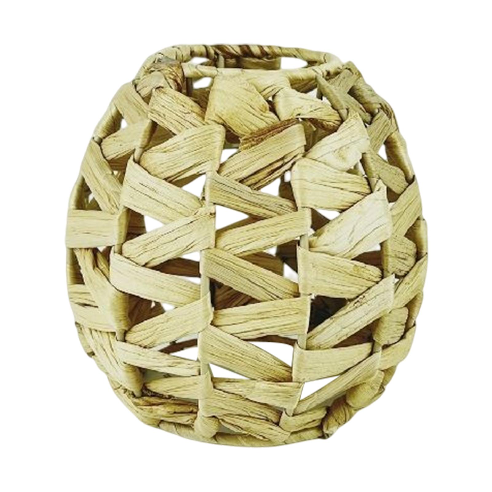 Magideal - Lámpara Tejida De Estilo Retro, Cubierta De Luz De Techo, Candelabro Decorativo, Farol Colgante Para Dormitorio, Cuarto De Niños, Cocina, Decoración