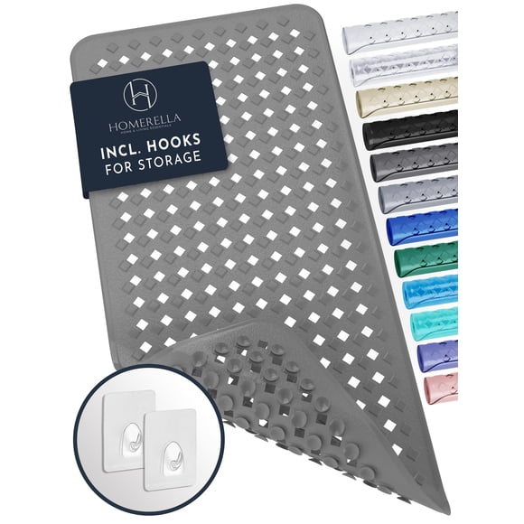 Alfombra de baño Homerella® para bañera, antideslizante, resistente al moho, 90 x 40 cm
