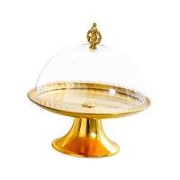 Bothyi - Soporte Para Pasteles Redondo A Prueba De Polvo Con Cubierta De Cúpula Para Galletas De Postre De Regalo Navideño 23 Cm