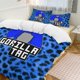 thumbnail image 1 of Blue Leopard Print Gorilla Tag Comforter Set Soft 3 Pcs Twin Bedding Sets Thicken for All Season, 1 of 5