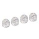 thumbnail image 1 of 4pcs / Lot Rhinestone Coche Válvula Válvula Tapas Diamante Brillante Polvo Taps Taps Blanco, 1 of 5