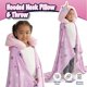 thumbnail image 3 of Set de Almohada de Cuello con Capucha de Animal 3D B Kids y Cobija Rosa, 3 of 9