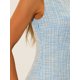 thumbnail image 5 of INSPIRE CHIC Vestido Elegante sin Mangas de Tweed con Cuello de Barco para Maestras de Regreso a Clases para Mujer Azul L, 5 of 6
