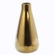 thumbnail image 2 of Florero Gota Cerámica 25 cm Color Dorado, 2 of 2