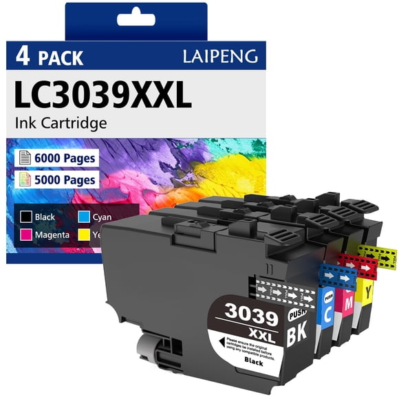 Cartucho de tinta LAIPENG LC3039XXL paquete de 4 unidades de alto rendimiento