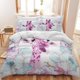 thumbnail image 2 of Moon Wolf Bedding Green Watercolor Forest Wolf Landscape Duvet Cover Sets 3 Pieces Wild Animal Bedding Set, 2 of 5