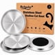 thumbnail image 1 of Juego de 4 tazones para gatos BelPeby de 17 cm, acero inoxidable, 1 of 4