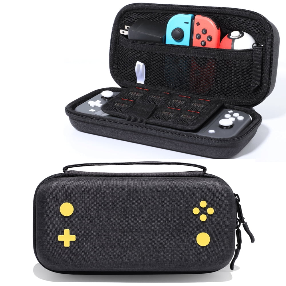 Genérico - Funda De Transporte A Prueba De Golpes Compatible Con Nintendo Switch Lite - Resistente Carcasa Rígida De Eva Con Suave Forro De Terciopelo, Para Consola + 15 Tarjetas De Juego + Accesorios-ligero