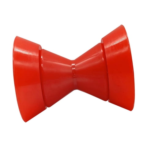 Magideal - Rodillo Para Remolque De Barco, Piezas De Remolque De 4 Pulgadas, Rodillo De Tope De Proa Para Remolque De Barco, Reduce La Resistencia, Seguro, Fácil Rojo
