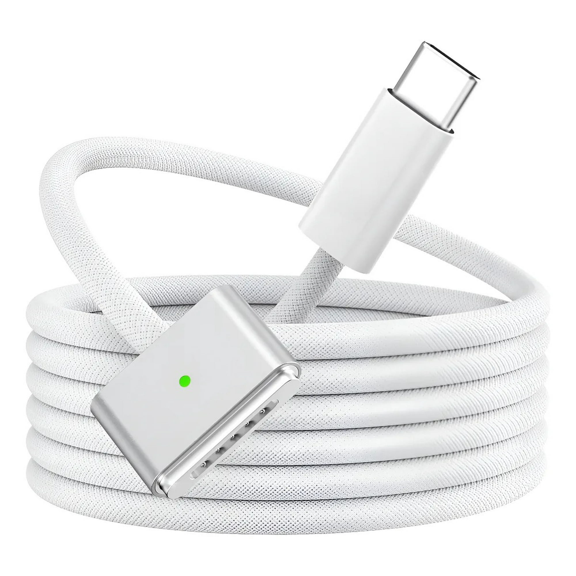 Genérica - 2mts Cable140w Compatiblemacbook Pro / Air Magsafe 3 Blanco-2m