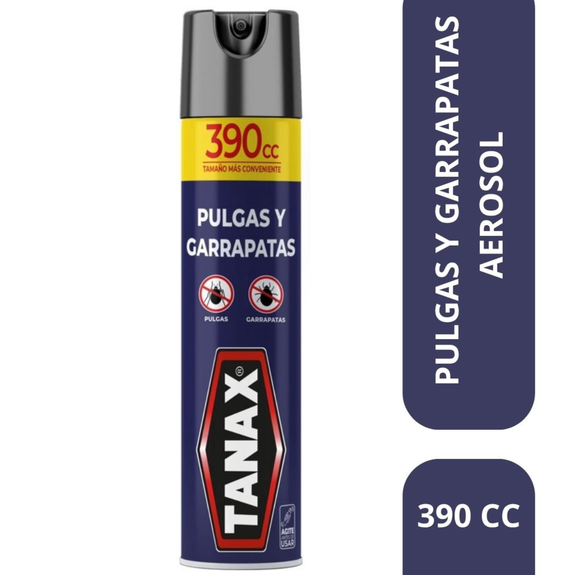 Insecticida Aerosol Mata Pulgas Y Garrapatas 390 ml Tanax
