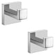 thumbnail image 1 of Gancho para toalla Nolimas de acero inoxidable para baño, 2 piezas, cromado, 1 of 8