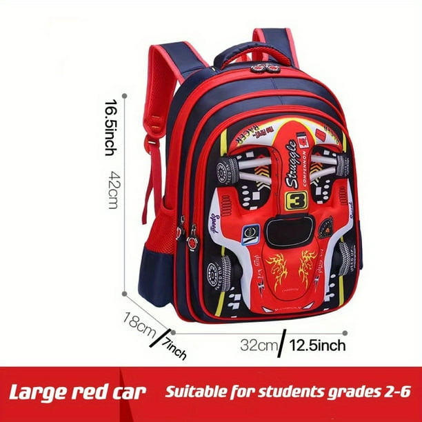 Boys' And Children's Backpack Kindergarten Middle Class Primary School Students Waterproof Spine Protection Burden-reducing Schoolbag