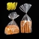 thumbnail image 2 of Bolsas de plástico reutilizables para pan casero - Paquete de 100 bolsas transparentes con lazos - Bolsas para pan, 2 of 7
