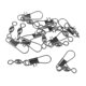 thumbnail image 3 of 10pcs giratorio de barril rodante de pesca con conector giratorio a presión con enclavamiento 3 #, 3 of 5