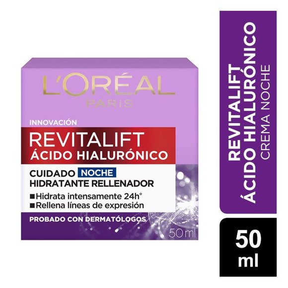 Crema de Noche Ácido Hialurónico, 50 ml