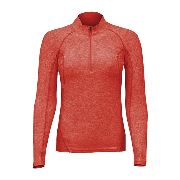 Polera Dry Fit Con Cierre Manga Larga Mujer