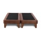 thumbnail image 3 of Base Dividida Cama Europea King 200x180 Cm Chocolate Felpa, 3 of 4