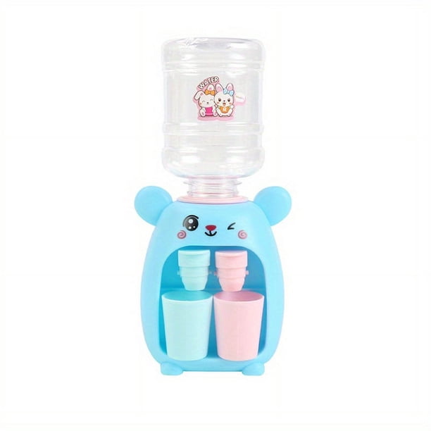 Cute Mini Water Dispenser For Children Kids Gift Cold/Warm Water Juice Milk Drinking Fountain Simulation Cartoon Pig Kitchen Toy