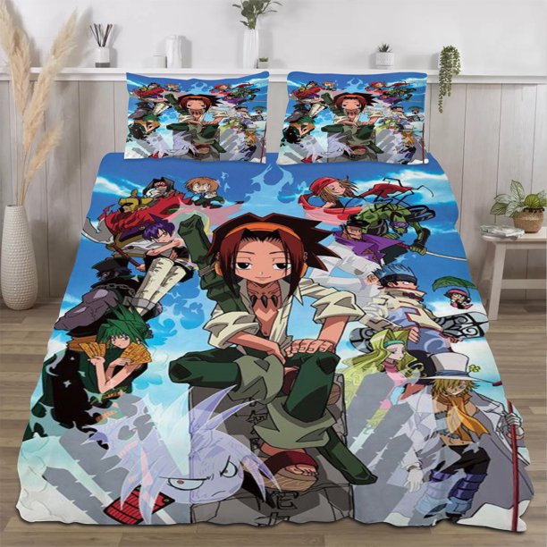 Shaman King Quilts for Queen Bed Bedspreads,Soft Bed Quilt Lightweight Bedspread,Quilted Coverlet