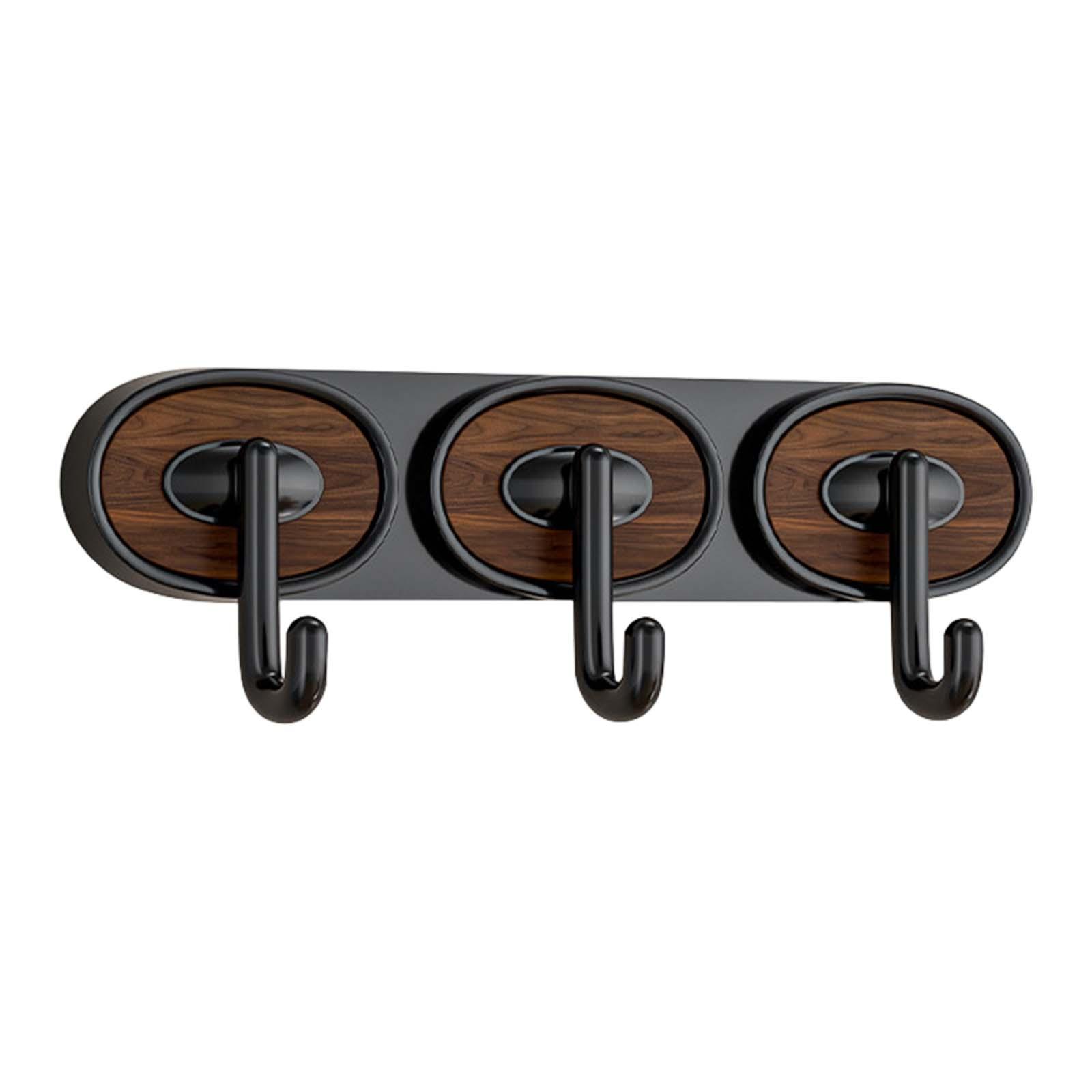 Magideal - Ganchos Colgadores De Pared Con Material Hips Duradero Y Fácil Instalación Sin Taladro Para Mantener Superficies Ordenadas Adecuados Para Entrada Bañ Triple Gancho