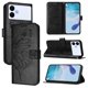 thumbnail image 1 of Funda cartera mariposa para Samsung Galaxy S26 Edge con soporte y ranuras para tarjetas Negro, 1 of 6
