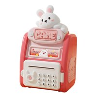 Bothyi - Hucha Electrónica Con Huella Dactilar Para Cajero Automático Hucha Para Niños De 3 A 8 Años Conejito Para Niños
