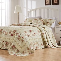 Greenland Home Fashions - Juego De Ropa De Cama Greenland Home Antique Rose Jumbo De Gran Tamaño