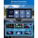 thumbnail image 2 of Fahren Pantalla Portátil de 9\" Apple CarPlay para Auto con Cámara Dash 2K y Cámara de Respaldo 1080P para Todos los Vehículos, Pantalla CarPlay Inalámbrica Android con Mirror Link/Bluetooth/AUX, 2 of 8