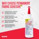 thumbnail image 2 of Pegamento para tela Fabri-Tac Beacon, transparente, de secado rápido, 120 ml, 2 of 7