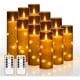 thumbnail image 1 of Velas LED sin llama Da by 12 piezas gris 5, 6, 7 y 8 in, 1 of 2