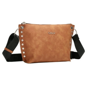 Calu Bags - Cartera Bandolera Adisa Pu Desgastado Camel Calu