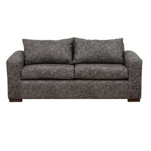 Muebles América - Sofá Neo 3 Cuerpos Cuero Auris Gris