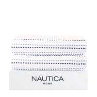 Pack 2 Toallas De Baño Stripe Nautica Home 100% Algodón76X137Cm Blanca