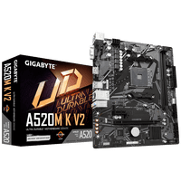 Placa Madre Gigabyte A520M K V2, Amd Socket Am4, 2Xddr4 Dimm, Vga, Hdmi, 1Xm.2, 4Xsata, Micro-Atx