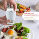 thumbnail image 4 of Salero y pimentero de acero inoxidable con fondo de cristal, accesorios de cocina modernos, 4 of 5