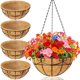 thumbnail image 1 of Macetero Colgante EINYEXW de Metal 34 cm con Forro de Coco, 1 of 7