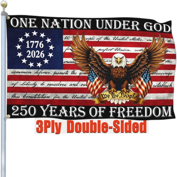 Bandera Aroxtms 250º Aniversario EE.UU. 3x5 pies Doble Cara