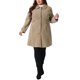 thumbnail image 2 of Abrigos de talla grande para mujer de Agnes Orinda, chaqueta de trinchera de un solo pecho, abrigos largos de invierno 4X marrón, 2 of 6