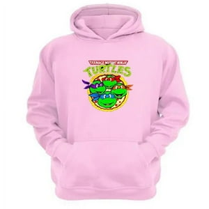 Genérico - Polerón Canguro Tortugas Ninja Rosa Talla Xs Unisex