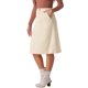thumbnail image 4 of INSPIRE CHIC Falda de Mujer Cintura Alta Elástica Línea A con Cinturón Otoño Invierno Midi Falda de Pana M Beige, 4 of 6