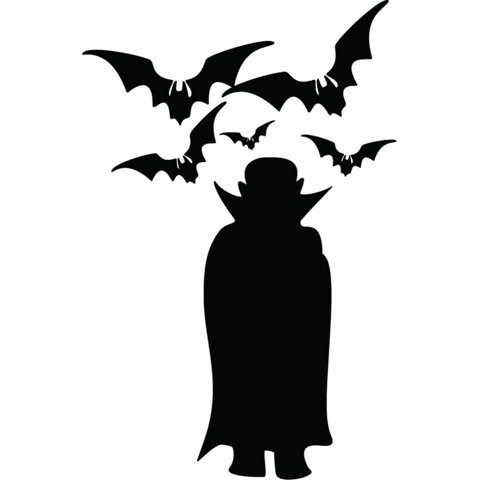 Rienda Libre Graphics - Decomural Vampire Bat Halloween Ws-45526