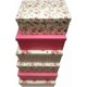 thumbnail image 3 of Juego de 6 cajas de almacenamiento ALEF con diseño floral – cajas encajables, 3 of 9