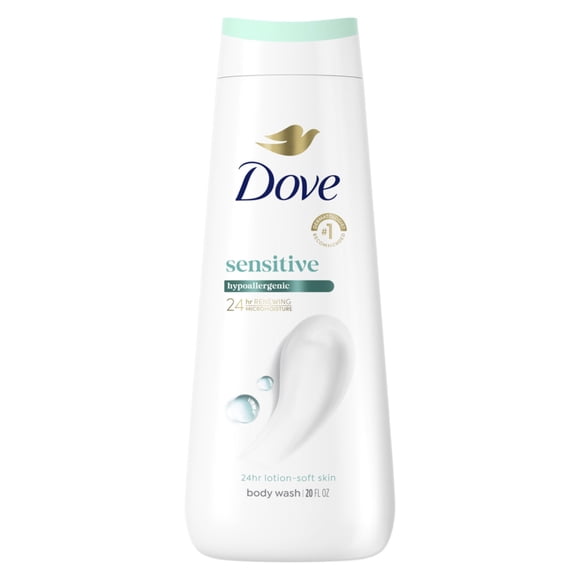 Jabón Liquido Dove Corporal Sensitive Hipoalergénico, 591 ml