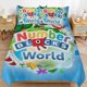 thumbnail image 1 of Number Block Bedding Set Duvet Cover Comfortable and Lightweight Cartoon Bedding 3 Piece Bed Set, 1 of 5