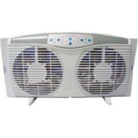 Ventilador De Ventana Optimus F-5286 Reversible De 20 Cm Con Termostato Led