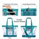 thumbnail image 3 of Bolso Tote Vulken 42 L de Malla con 9 Bolsillos – Turquesa, 3 of 7